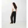 Pantalones de chándal de algodón con ribetes de cuadros
