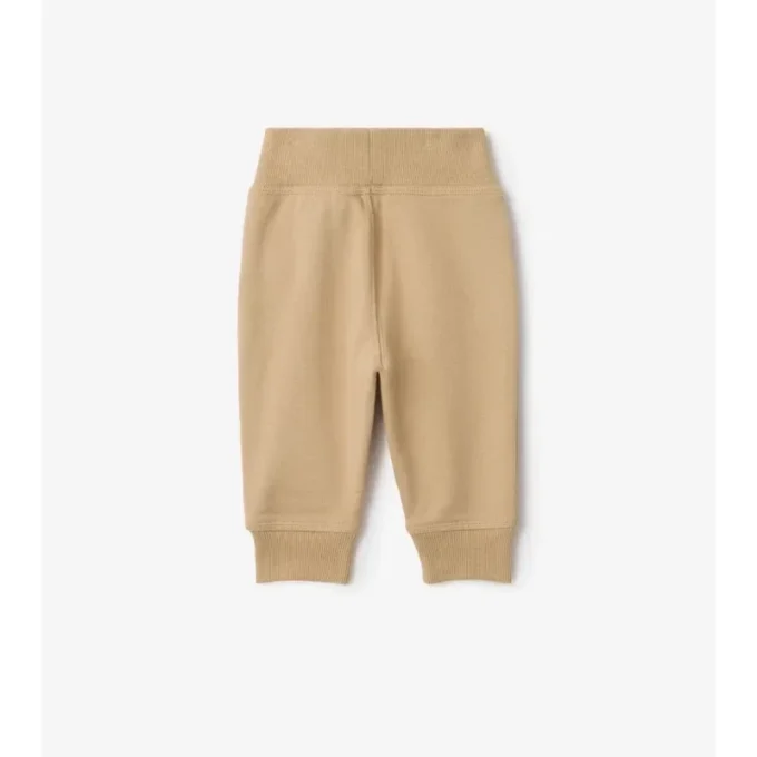 Pantalones de chándal de algodón con ribetes de cuadros