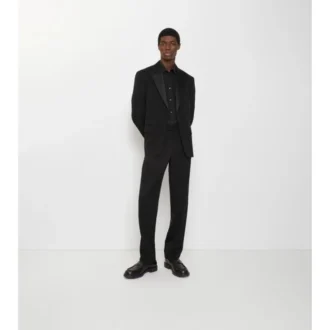 Pantalones de esmoquin de lana Grain De Poudre