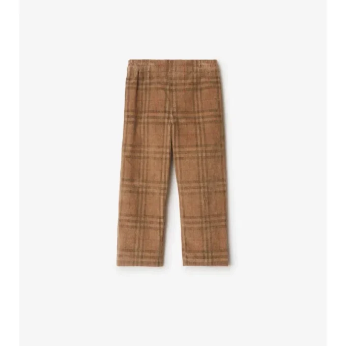 Pantalones de pana a cuadros
