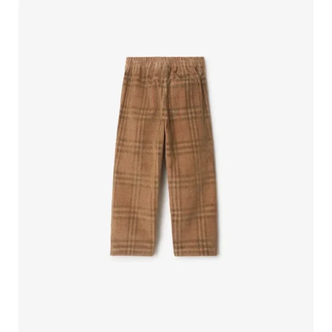Pantalones de pana a cuadros