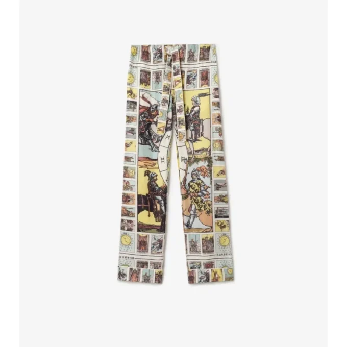 Pantalones de pijama de seda Tarot