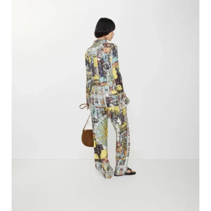 Pantalones de pijama de seda Tarot