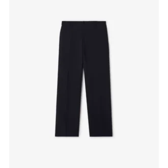 Pantalones de sarga de algodón y lino