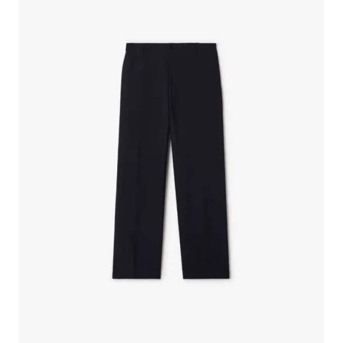 Pantalones de sarga de algodón y lino