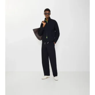 Pantalones de sarga de algodón y lino
