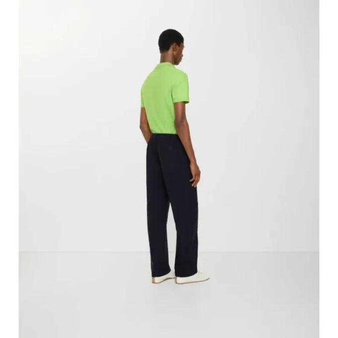 Pantalones de sarga de algodón y lino
