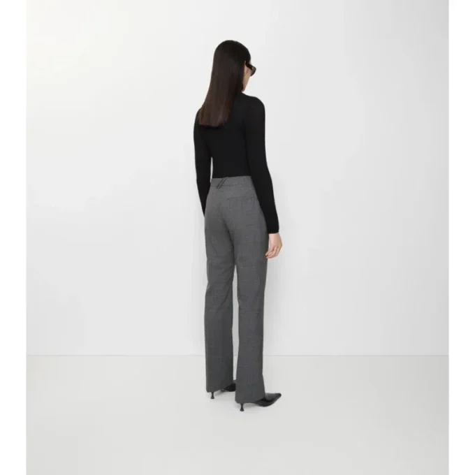 Pantalones de sastrería de lana a cuadros
