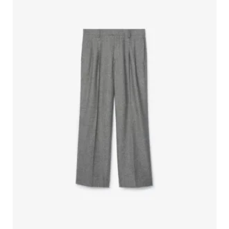 Pantalones de sastrería de lana con estampado de cuadros Puppytooth