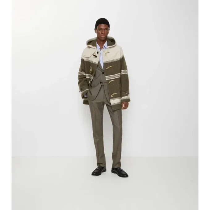 Pantalones de sastrería de lana «sharkskin»
