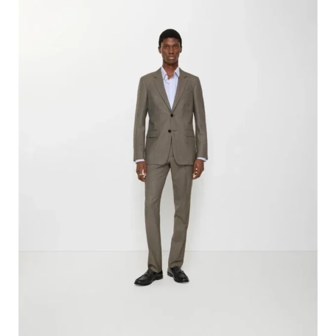 Pantalones de sastrería de lana «sharkskin»