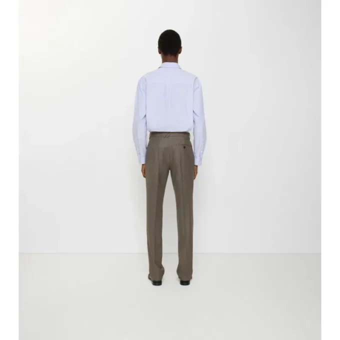 Pantalones de sastrería de lana «sharkskin»