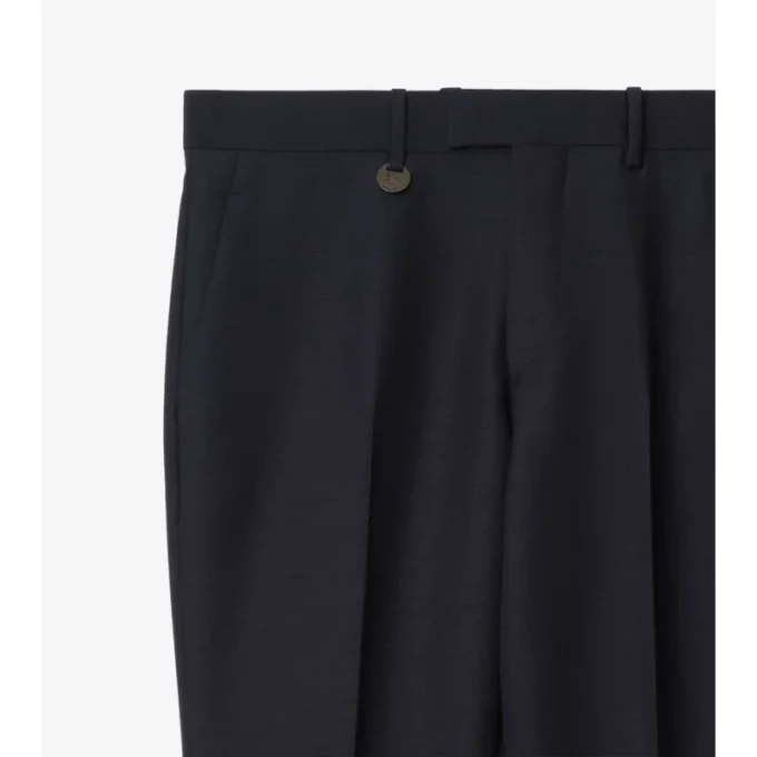 Pantalones de sastrería de lana y mohair