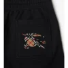 Pantalones EKD de algodón con bordado en punto de cruz