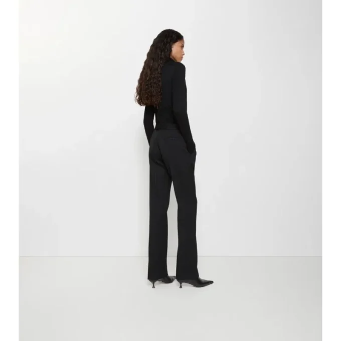 Pantalones entallados de lana Grain De Poudre