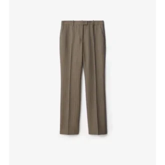 Pantalones entallados de lana Moulina