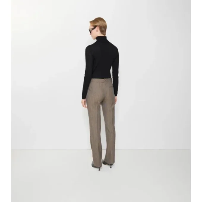 Pantalones entallados de lana Moulina