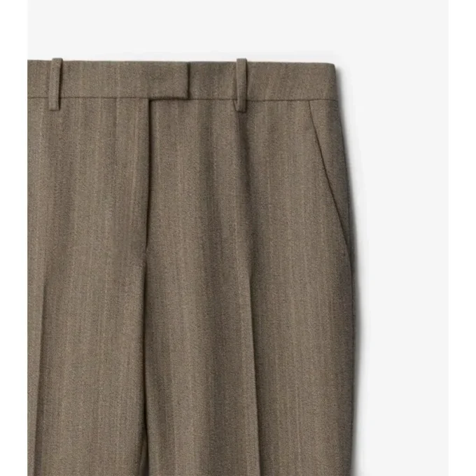 Pantalones entallados de lana Moulina