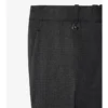 Pantalones entallados de lana y cachemira con estampado de cuadros