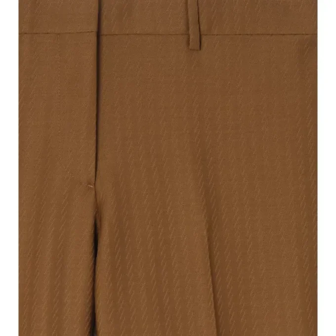 Pantalones entallados de lana y mohair