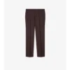 Pantalones entallados de lana y mohair a rayas