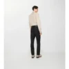 Pantalones entallados de lana y mohair a rayas