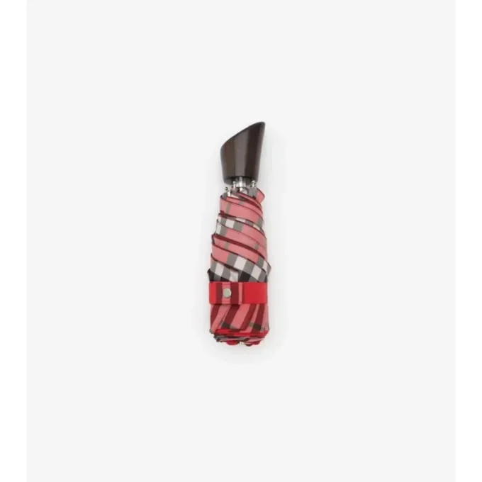Paraguas plegable con estampado de cuadros