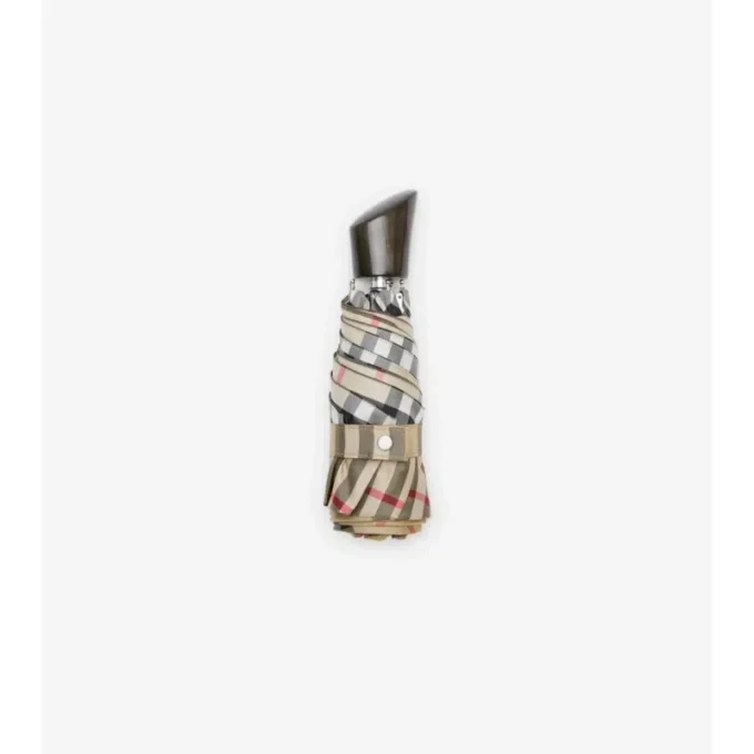 Paraguas plegable con estampado de cuadros