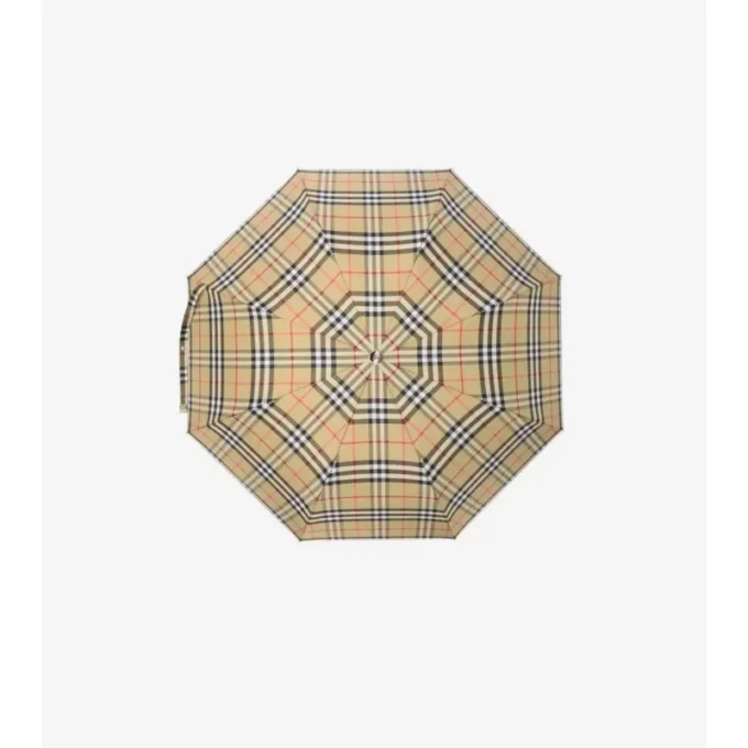 Paraguas plegable con estampado de cuadros