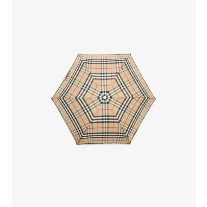 Paraguas plegable con estampado de cuadros