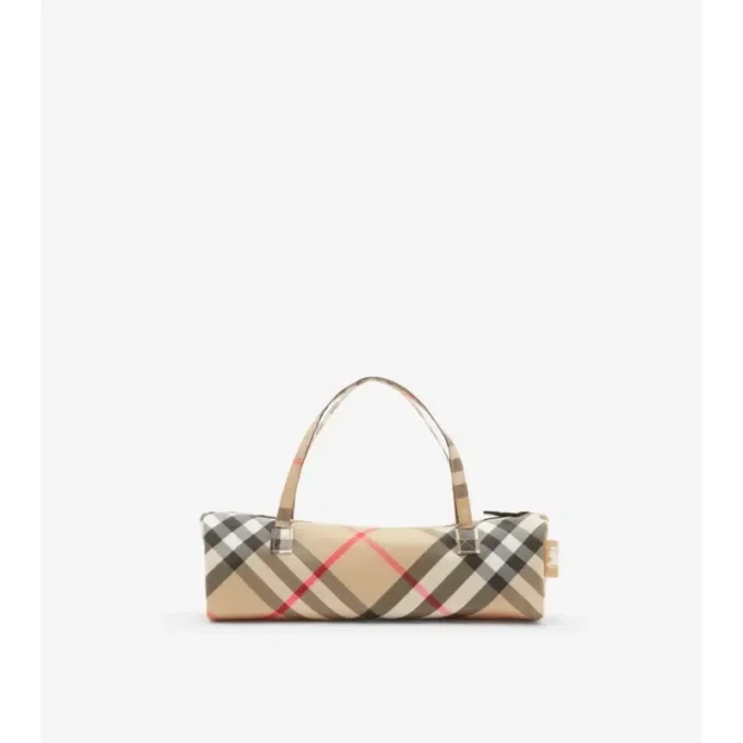 Paraguas plegable con estampado de cuadros