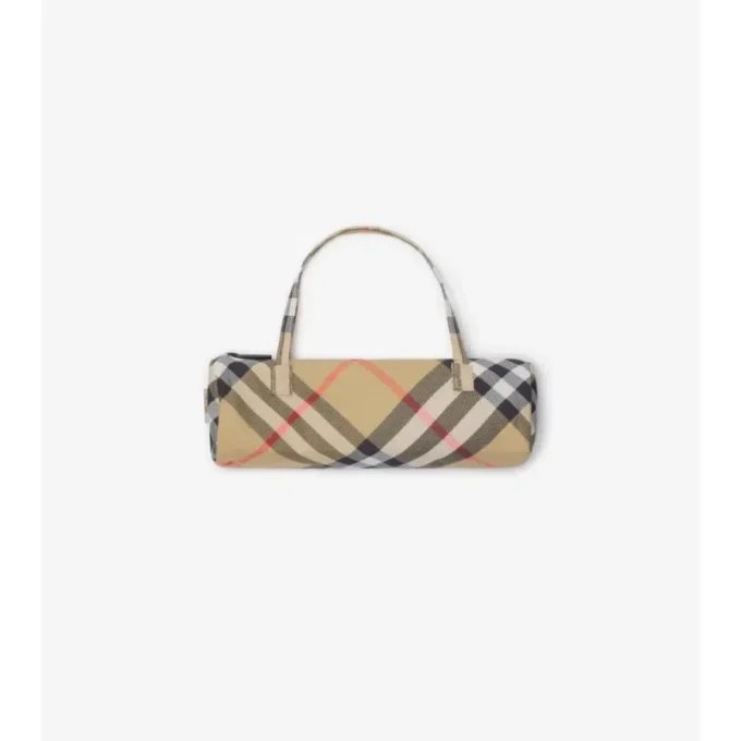 Paraguas plegable con estampado de cuadros