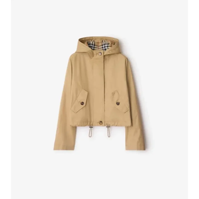 Parka corta de Gabardine