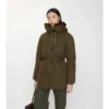 Parka de Gabardine con ribete de piel de oveja