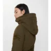Parka de Gabardine con ribete de piel de oveja