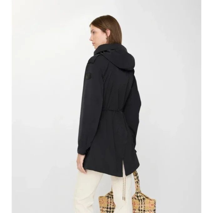 Parka de nailon elástico
