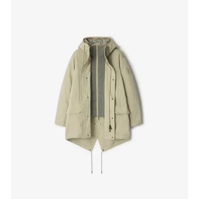 Parka desmontable de mezcla de nailon