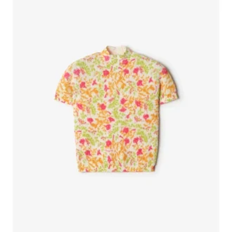 Parte de arriba de mezcla de algodón con estampado floral