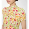 Parte de arriba de mezcla de algodón con estampado floral