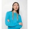 Pañuelo de gasa de seda con estampado de cuadros