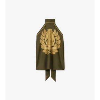 Pañuelo de seda con escudo B de la parte de arriba