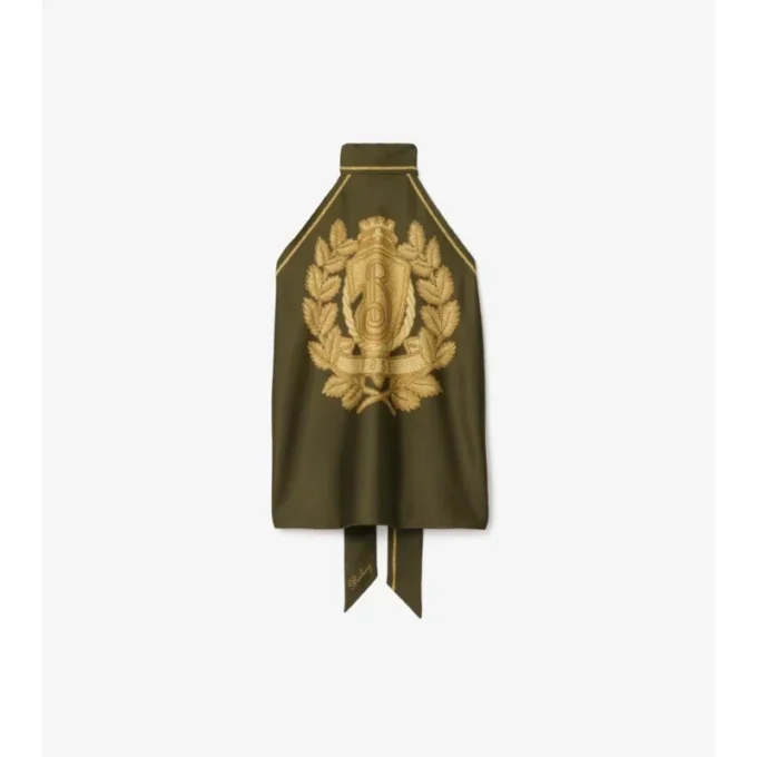 Pañuelo de seda con escudo B de la parte de arriba