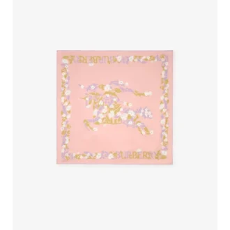 Pañuelo de seda EKD con estampado floral