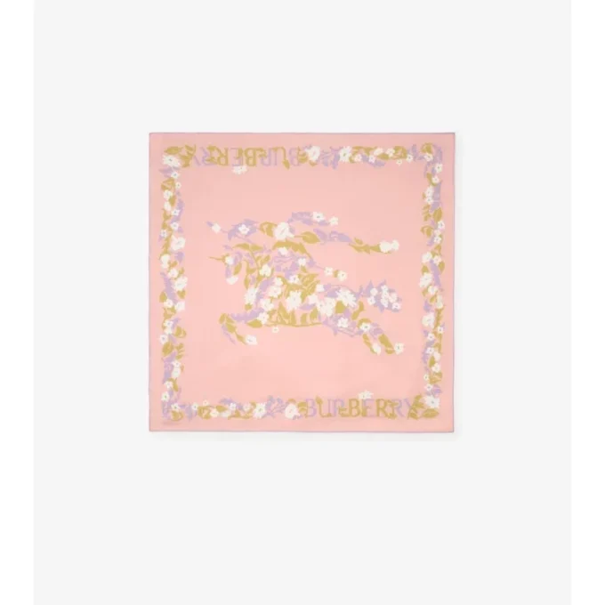 Pañuelo de seda EKD con estampado floral