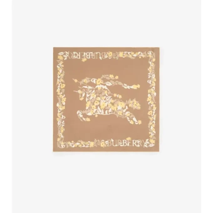 Pañuelo de seda EKD con estampado floral