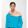 Pañuelo de seda EKD con estampado floral