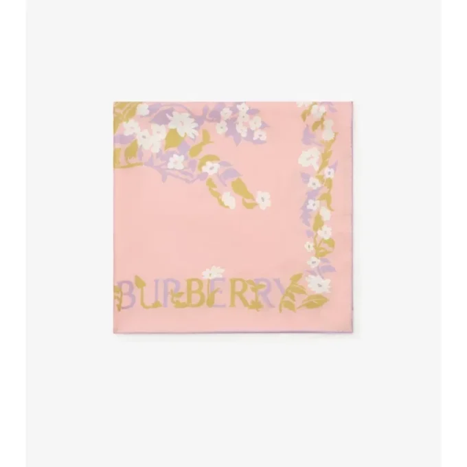 Pañuelo de seda EKD con estampado floral