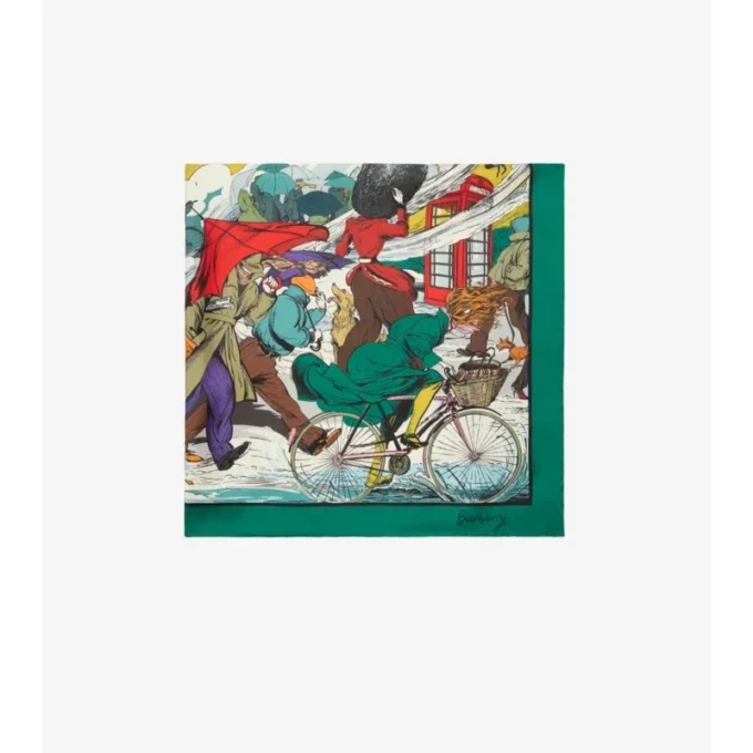 Pañuelo de seda «Raining Cats and Dogs»