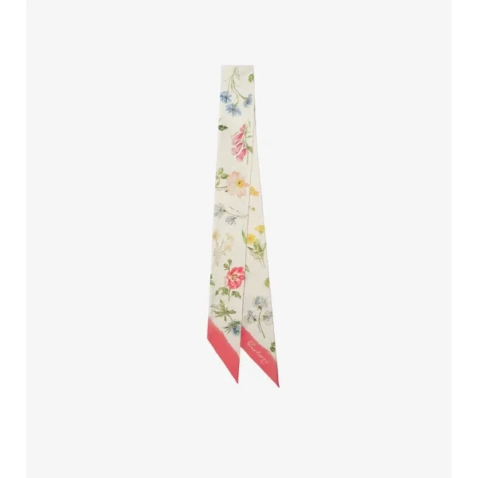 Pañuelo estrecho de seda «Blooms of Britain»