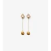 Pendientes con colgante en forma de escudo
